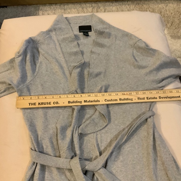 Cynthia Rowley Grey Sz L Bathrobe - Picture 5 of 6